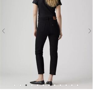 Levi's 501 Original Cropped Black Straight Jeans -NWT